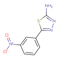 Chemical structure of 5-(3-nitrophenyl)-1,3,4-thiadiazol-2-amine - CSSB00011230172