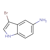 Chemical structure of 3-bromo-1H-indol-5-amine - CSSB00000762404
