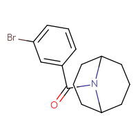 Chemical structure of 9-(3-bromobenzoyl)-9-azabicyclo[3.3.1]nonane - CSSB00053296159