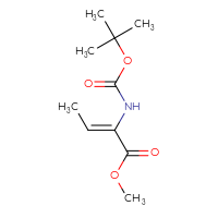Chemical structure of methyl (2Z)-2-{[(tert-butoxy)carbonyl]amino}but-2-enoate - CSSB00016988478