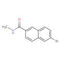 Chemical structure of 6-bromo-N-methylnaphthalene-2-carboxamide - CSSB00012354409
