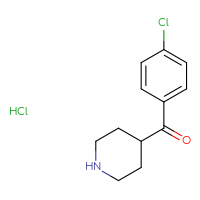 Chemical structure of 4-(4-chlorobenzoyl)piperidine hydrochloride - CSSB00000743668