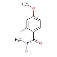 Chemical structure of 2-iodo-4-methoxy-N,N-dimethylbenzamide - CSSB00021034013