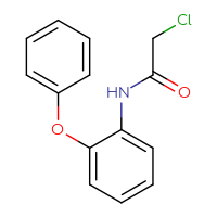 Chemical structure of 2-chloro-N-(2-phenoxyphenyl)acetamide - CSSB00000594597