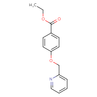 Chemical structure of ethyl 4-[(pyridin-2-yl)methoxy]benzoate - CSSB00000526353