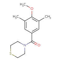 Chemical structure of 4-(4-methoxy-3,5-dimethylbenzoyl)thiomorpholine - CSSB00065041334