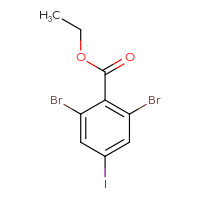 Chemical structure of ethyl 2,6-dibromo-4-iodobenzoate - CSSB00135271421