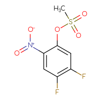 Chemical structure of 4,5-difluoro-2-nitrophenyl methanesulfonate - CSSB00114174166
