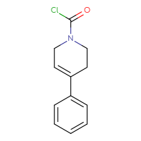 Chemical structure of 4-phenyl-1,2,3,6-tetrahydropyridine-1-carbonyl chloride - CSSB00158262469