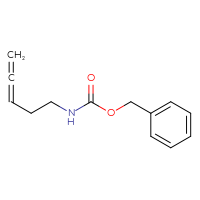 Chemical structure of benzyl N-(penta-3,4-dien-1-yl)carbamate - CSSB00010540511