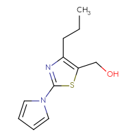 Chemical structure of [4-propyl-2-(1H-pyrrol-1-yl)-1,3-thiazol-5-yl]methanol - CSSB00010381958