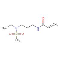 Chemical structure of N-[3-(N-ethylmethanesulfonamido)propyl]prop-2-enamide - CSSB00011396450