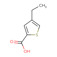 Chemical structure of 4-ethylthiophene-2-carboxylic acid - CSSB00009914282