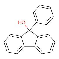 Chemical structure of 9-phenyl-9H-fluoren-9-ol - CSSB00016989300