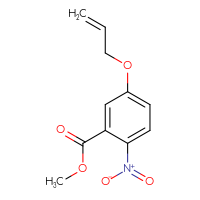 Chemical structure of methyl 2-nitro-5-(prop-2-en-1-yloxy)benzoate - CSSB01996037100