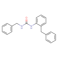 Chemical structure of 3-benzyl-1-(2-benzylphenyl)urea - CSSB00000547339
