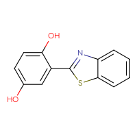 Chemical structure of 2-(1,3-benzothiazol-2-yl)benzene-1,4-diol - CSSB00002585752
