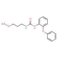 Chemical structure of 3-(3-methoxypropyl)-1-(2-phenoxyphenyl)urea - CSSB00104421482