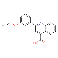 Chemical structure of 2-(3-ethoxyphenyl)quinoline-4-carboxylic acid - CSSB00020594408