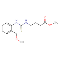 Chemical structure of methyl 4-({[2-(methoxymethyl)phenyl]carbamothioyl}amino)butanoate - CSSB02037296663