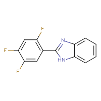 Chemical structure of 2-(2,4,5-trifluorophenyl)-1H-1,3-benzodiazole - CSSB03460433250