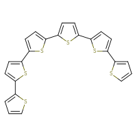 Chemical structure of 5,5'-bis({[2,2'-bithiophen]-5-yl})-2,2'-bithiophene - CSSB00025760062