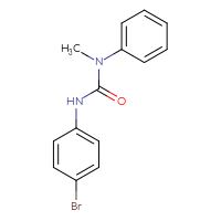 Chemical structure of 3-(4-bromophenyl)-1-methyl-1-phenylurea - CSSB00046231566