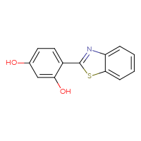 Chemical structure of 4-(1,3-benzothiazol-2-yl)benzene-1,3-diol - CSSB00001194910