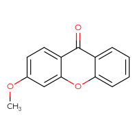 Chemical structure of 3-methoxy-9H-xanthen-9-one - CSSB00102422502