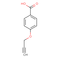 Chemical structure of 4-(prop-2-yn-1-yloxy)benzoic acid - CSSB00000217170