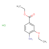 Chemical structure of ethyl 4-amino-3-ethoxybenzoate hydrochloride - CSSB20963515886