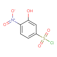 Chemical structure of 3-hydroxy-4-nitrobenzene-1-sulfonyl chloride - CSSB00000120676
