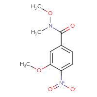 Chemical structure of N,3-dimethoxy-N-methyl-4-nitrobenzamide - CSSB00001002738