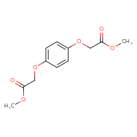 Chemical structure of methyl 2-[4-(2-methoxy-2-oxoethoxy)phenoxy]acetate - CSSB00020600431