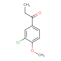 Chemical structure of 1-(3-chloro-4-methoxyphenyl)propan-1-one - CSSB00011251859