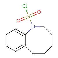 Chemical structure of 1,2,3,4,5,6-hexahydro-1-benzazocine-1-sulfonyl chloride - CSSB15002727035