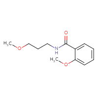 Chemical structure of 2-methoxy-N-(3-methoxypropyl)benzamide - CSSB00000002901