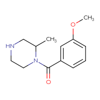 Chemical structure of 1-(3-methoxybenzoyl)-2-methylpiperazine - CSSB00003325694