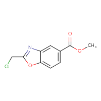 Chemical structure of methyl 2-(chloromethyl)-1,3-benzoxazole-5-carboxylate - CSSB00000068972