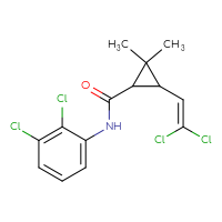 Chemical structure of 3-(2,2-dichloroethenyl)-N-(2,3-dichlorophenyl)-2,2-dimethylcyclopropane-1-carboxamide - CSSB00121702642