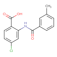 Chemical structure of 4-chloro-2-(3-methylbenzamido)benzoic acid - CSSB00041559976