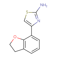 Chemical structure of 4-(2,3-dihydro-1-benzofuran-7-yl)-1,3-thiazol-2-amine - CSSB00102999854