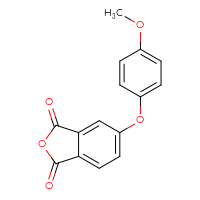 Chemical structure of 5-(4-methoxyphenoxy)-1,3-dihydro-2-benzofuran-1,3-dione - CSSB00020637144