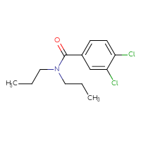 Chemical structure of 3,4-dichloro-N,N-dipropylbenzamide - CSSB00046131164