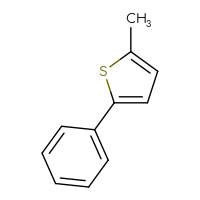 Chemical structure of 2-methyl-5-phenylthiophene - CSSB00000047258
