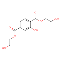 Chemical structure of 1,4-bis(2-hydroxyethyl) 2-hydroxybenzene-1,4-dicarboxylate - CSSB14855343921