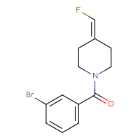 Chemical structure of 1-(3-bromobenzoyl)-4-(fluoromethylidene)piperidine - CSSB15149474827
