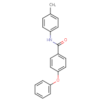 Chemical structure of N-(4-methylphenyl)-4-phenoxybenzamide - CSSB00121651564