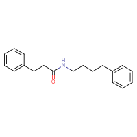 Chemical structure of 3-phenyl-N-(4-phenylbutyl)propanamide - CSSB00047220223