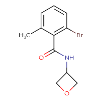 Chemical structure of 2-bromo-6-methyl-N-(oxetan-3-yl)benzamide - CSSB00016597622
